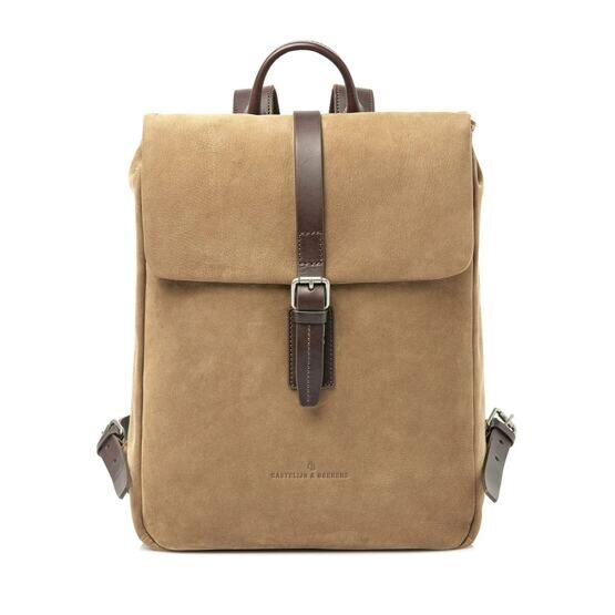 Nubuck Rucksack 15.6&quot; in Taupe