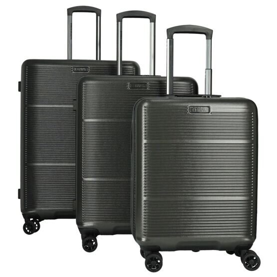 Toronto - 3er Suitcase set in Grau