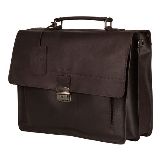 Vintage Scott Briefcase 2-Comp Marron foncé