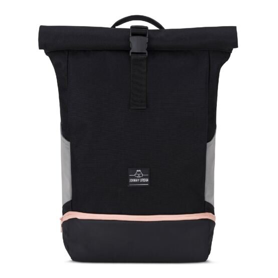 Allen - Sac à dos Rolltop L, noir-rose