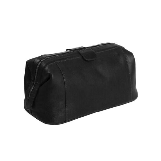 Vince - Trousse de toilette en cuir, noir