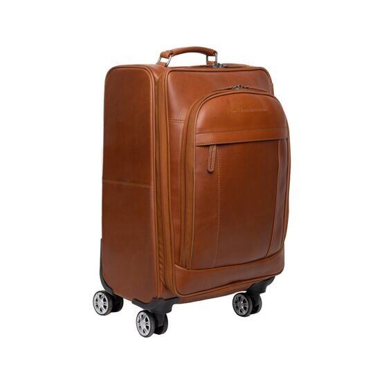 Key Largo - Valise trolley en cuir, cognac