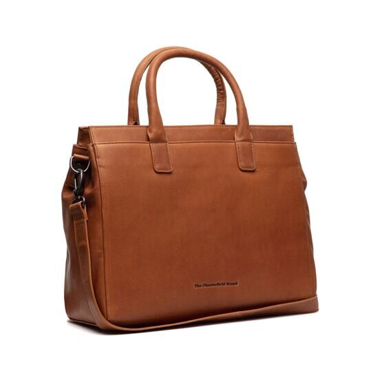 Rivera - Sac à bandoulière 14&quot; en cuir, Cognac