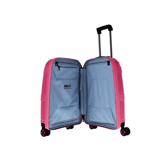 IP1 - Trolley S à 4 roues avec port USB, Flora Pink