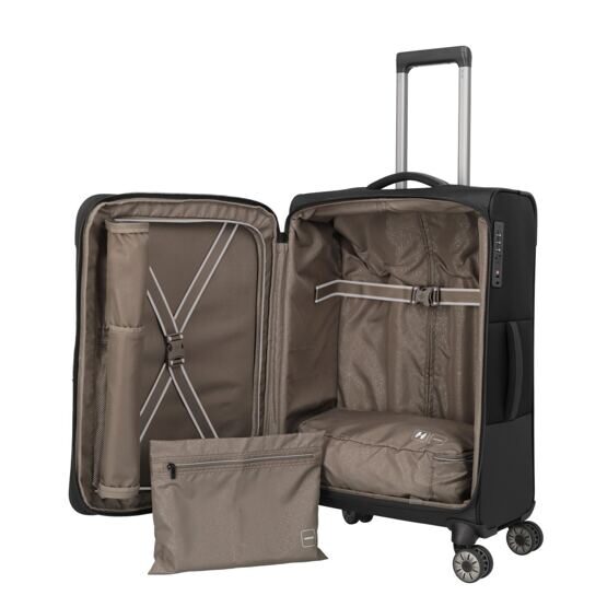 Crosslite Valise en Noir 67 cm