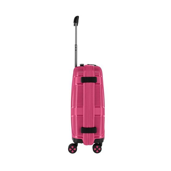 IP1 - Trolley S à 4 roues avec port USB, Flora Pink