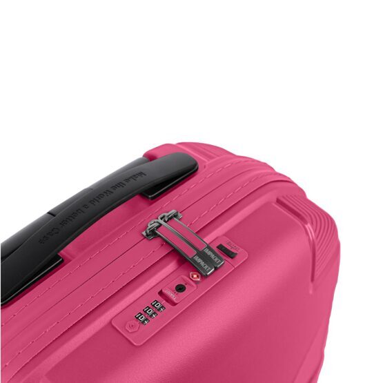 IP1 - Trolley S à 4 roues avec port USB, Flora Pink