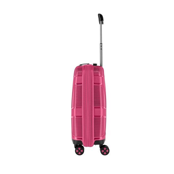 IP1 - Trolley S à 4 roues avec port USB, Flora Pink