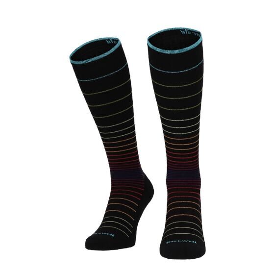 Chaussettes de compression Circulator pour femmes Noir-Multi S/M 35-38