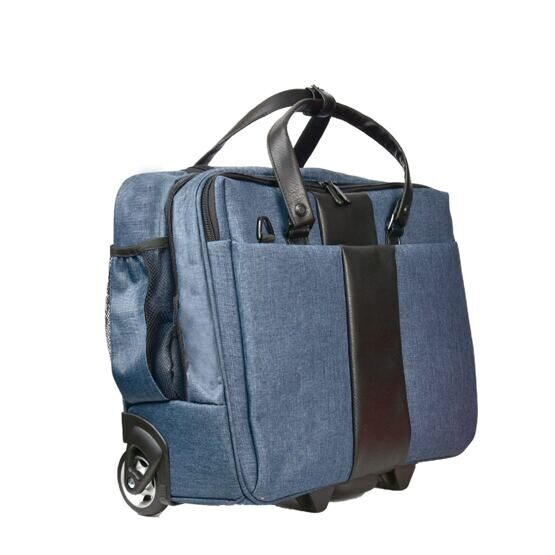 Business Trolley &quot;Office Case&quot; aus Canvas in Blau