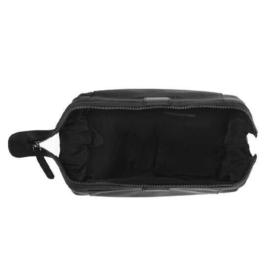 Vince - Trousse de toilette en cuir, noir