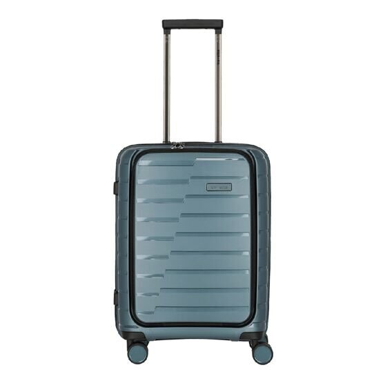 Air Base - Trolley 4 roues S+ avec poche frontale, bleu glacier