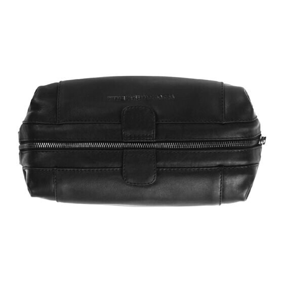 Vince - Trousse de toilette en cuir, noir