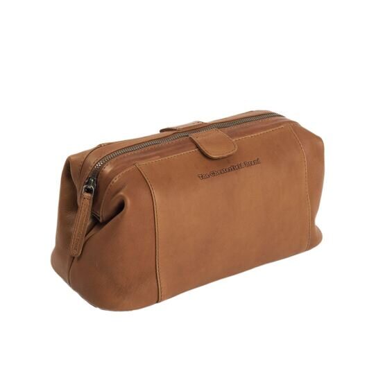 Vince - Trousse de toilette en cuir, cognac