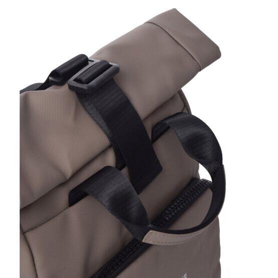 Mittelgrosser Anti-Diebstahl Rucksack Cube, Taupe