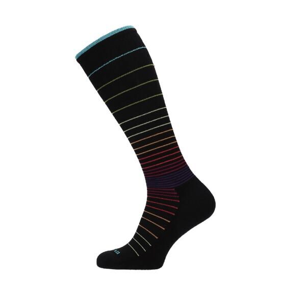 Chaussettes de compression Circulator pour femmes Noir-Multi S/M 35-38