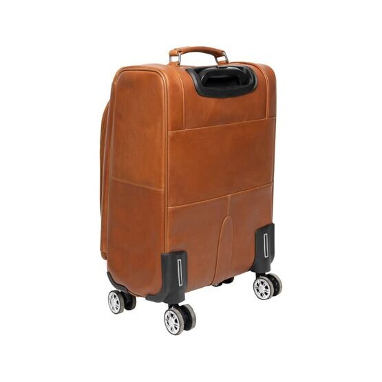 Key Largo - Valise trolley en cuir, cognac