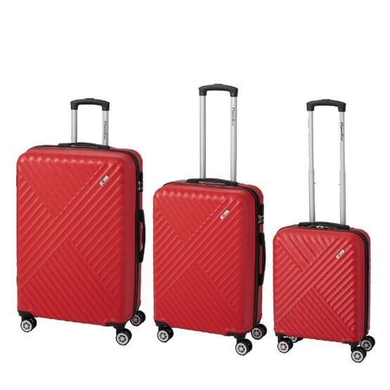 Kingston - Set de 3 valises rouges