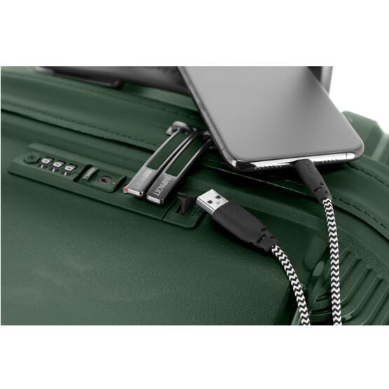 IP1 - 4-Rad Trolley S avec port USB, Deep Sea Green