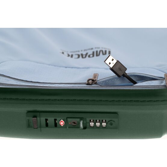 IP1 - 4-Rad Trolley S avec port USB, Deep Sea Green