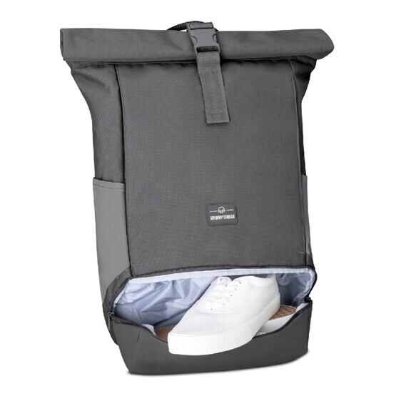 Allen - Sac à dos Rolltop XL, gris foncé