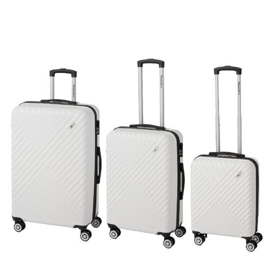 Kingston - Set de 3 valises blanc