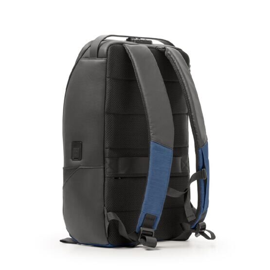 Tekniko Magnum - Sac à dos avec cadenas à combinaison et port USB en bleu