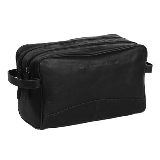 Stefan - trousse de toilette en cuir, noir