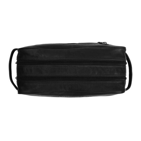 Stefan - trousse de toilette en cuir, noir