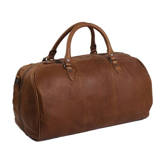 William - Sac de voyage en cuir, Cognac