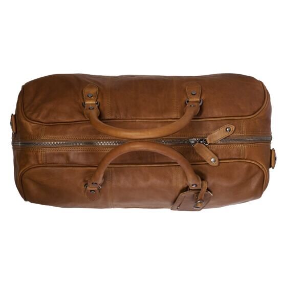 William - Sac de voyage en cuir, Cognac