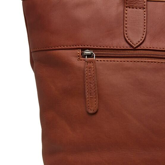 Monza - Shopper 14&quot; cuir, Cognac