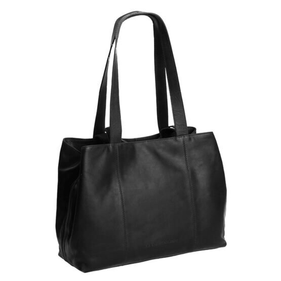 Gail - Sac à bandoulière/shopper en cuir, noir