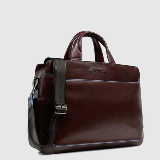 Blue Square - Laptoptasche 15,6&quot; in Leder Braun