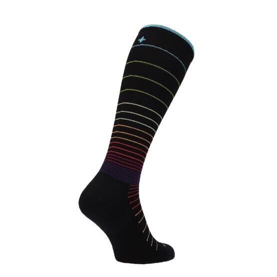 Chaussettes de compression Circulator pour femmes Noir-Multi S/M 35-38