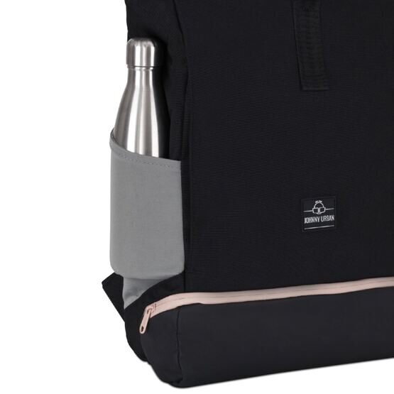 Allen - Sac à dos Rolltop L, noir-rose