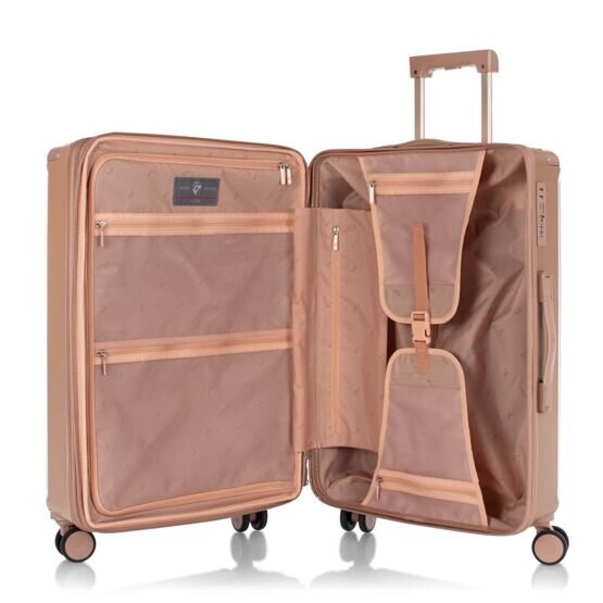 Luxe - Valise trolley M en or rose