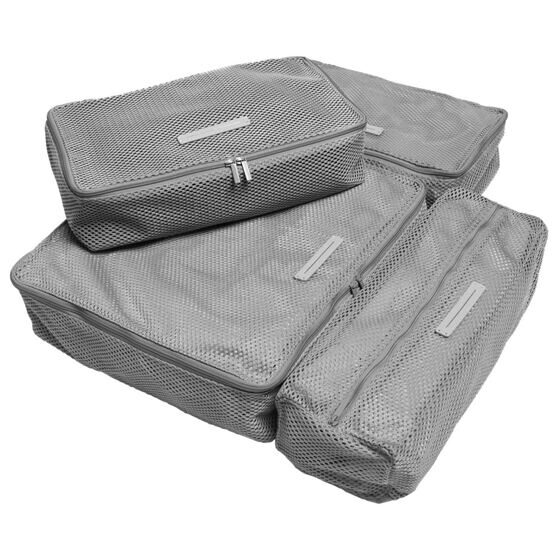 Packing Cubes 4er Set, Light Quartz Grey