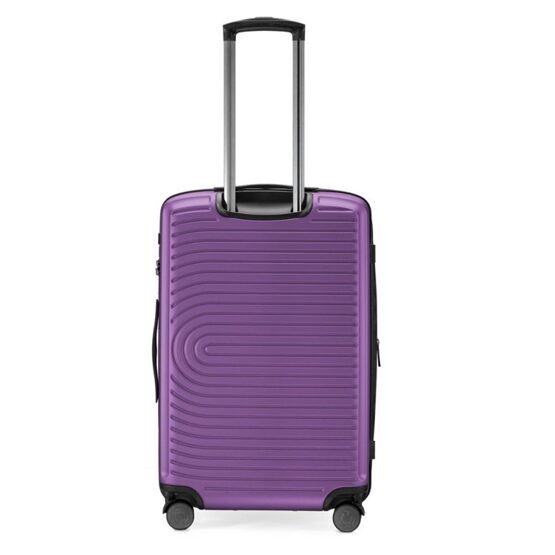 Milieu - Valise moyenne à coque dure en aubergine