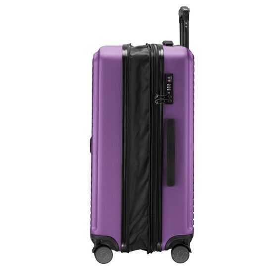 Milieu - Valise moyenne à coque dure en aubergine