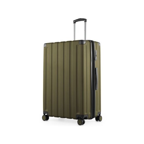 Q-Damm - Grande valise rigide en avocat