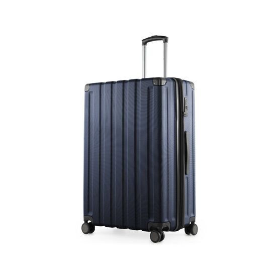 Q-Damm - Grande valise coque dure bleu foncé