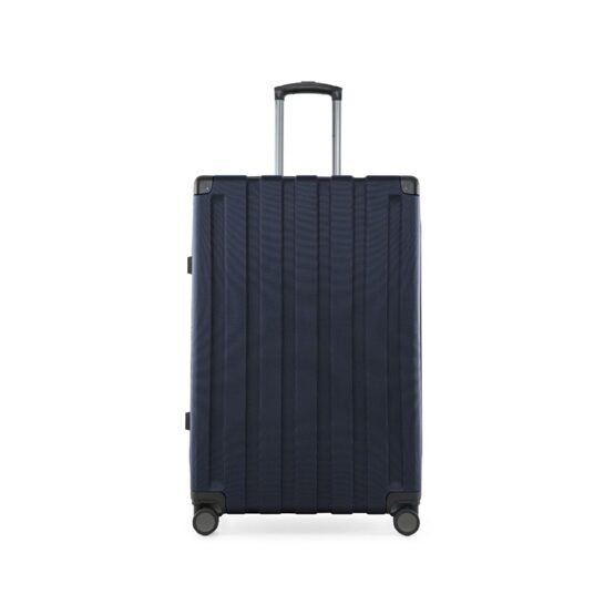 Q-Damm - Grande valise coque dure bleu foncé