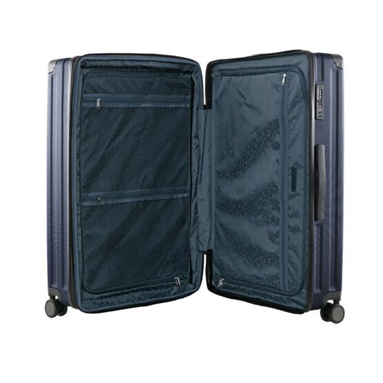 Q-Damm - Grande valise coque dure bleu foncé