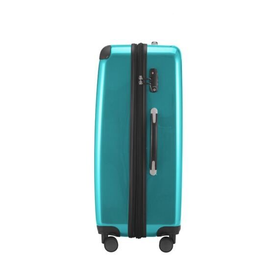 Alex - Valise coque dure L brillante avec TSA en turquoise