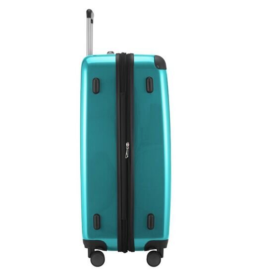 Alex - Valise coque dure L brillante avec TSA en turquoise