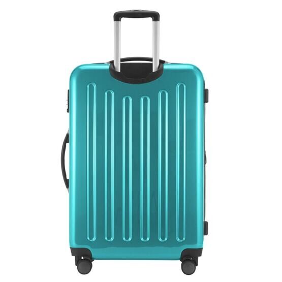 Alex - Valise coque dure L brillante avec TSA en turquoise