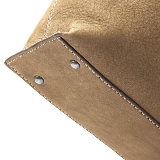 Sac à bandoulière Nubuck 15.6&quot; en taupe