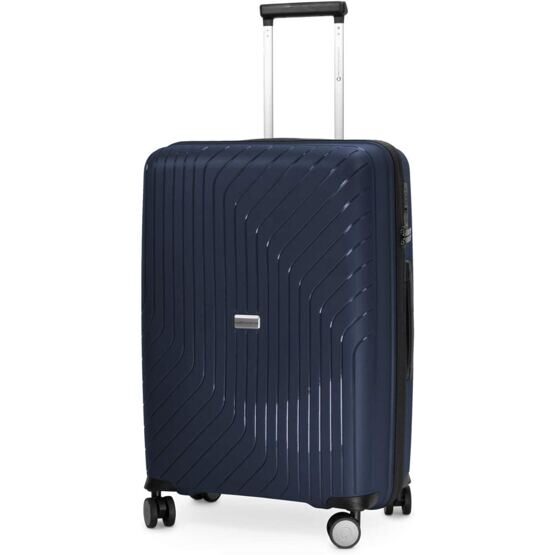 TXL - Valise moyenne à coque dure, bleu foncé