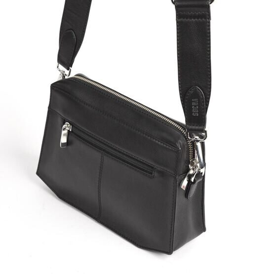 Véritable sac à bandoulière Mini, noir